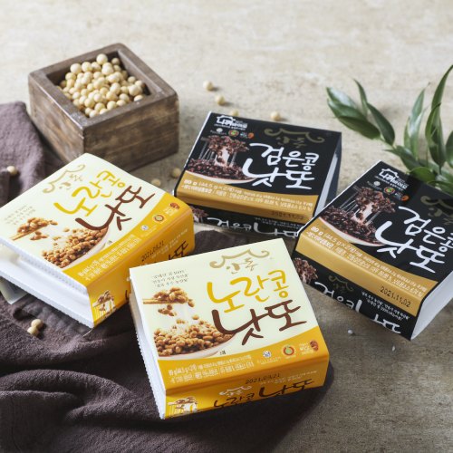 검은콩 낫또와 노란콩 낫또 완제품 패키지